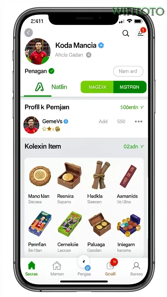 Galeri pratinjau visual wifitoto build APK resmi terbaru